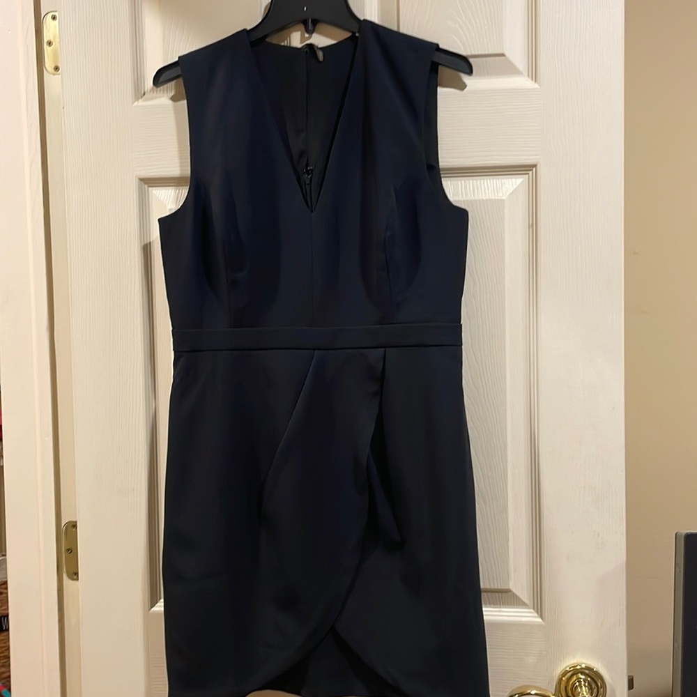 BCBGMaxAzria Navy Sleeveless V-Neck Mini Dress